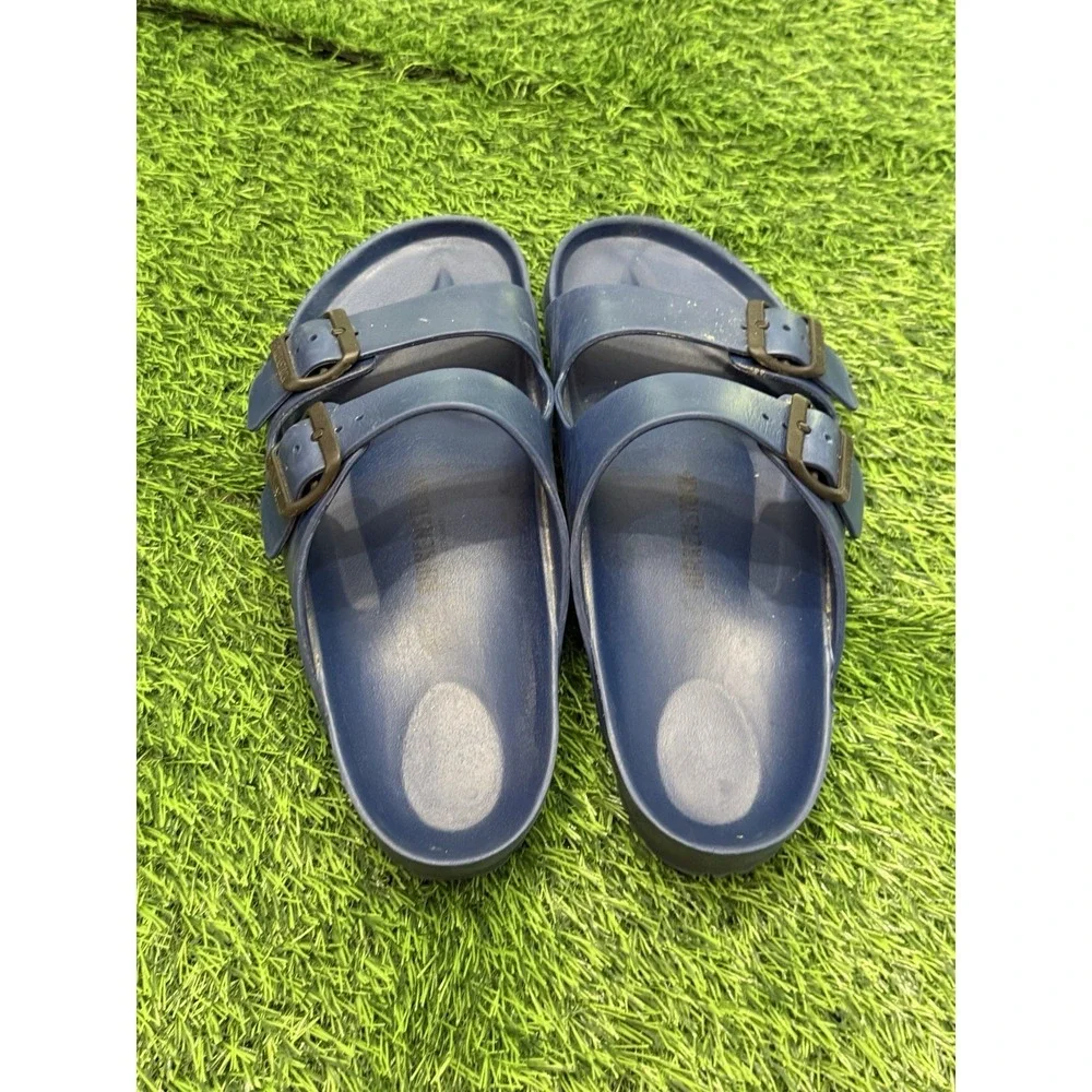 Birkenstock Arizona Essentials EVA Slides Strap Sandals Navy 41 Women's 10 Men 8